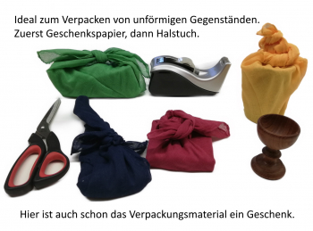 10 Tücher 50x50cm - 100% Baumwolle - zum Spielen und Anziehen